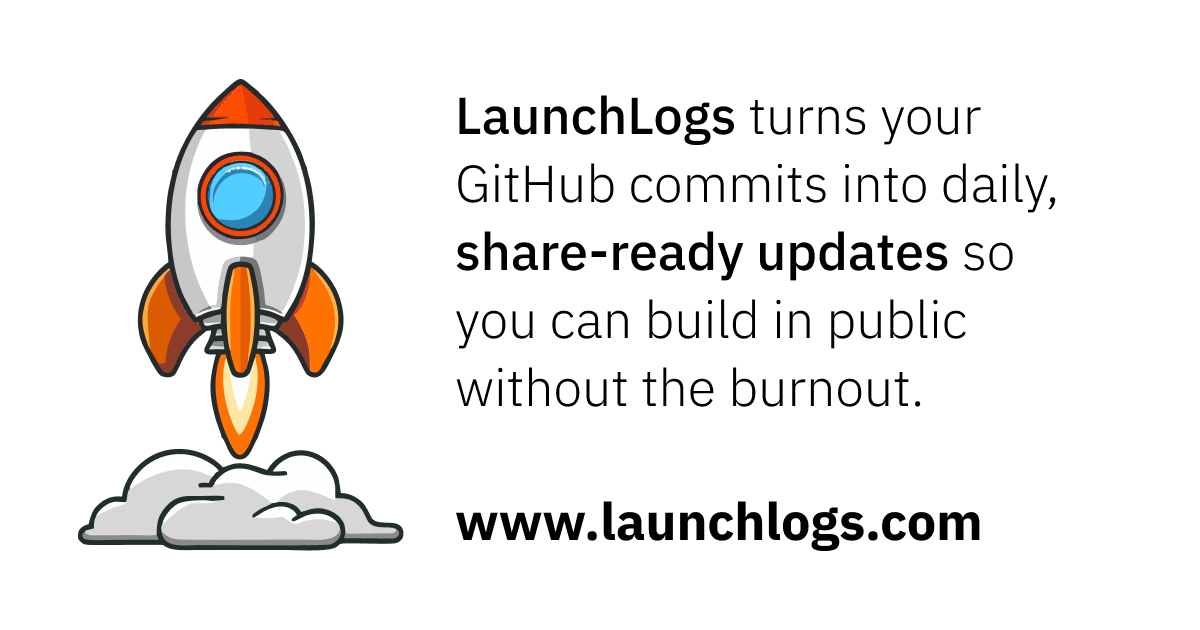 Code it. LaunchLogs posts it